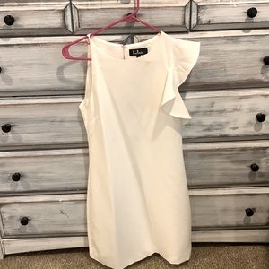 Lulu’s One Shoulder White Dress